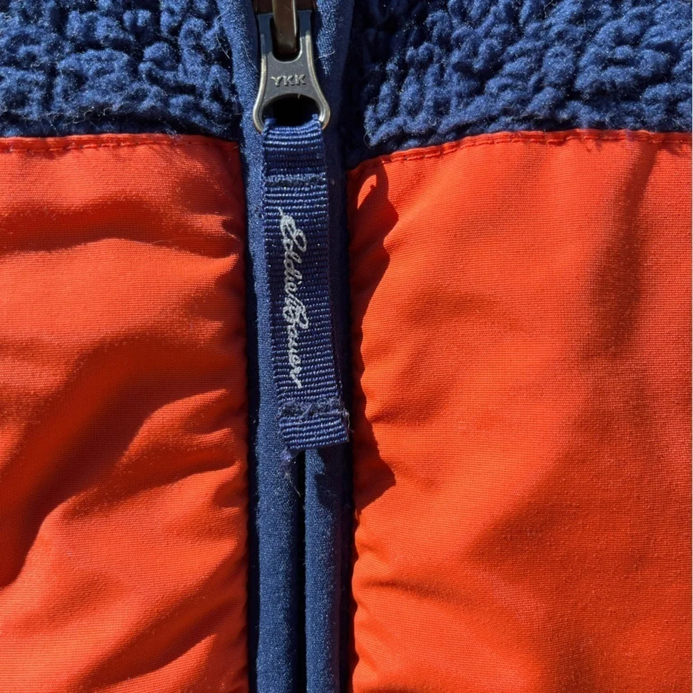 Kid's Eddie Bauer Jacket Multicolor Fleece M‎ Soft Full Zip Outdoor Visibility